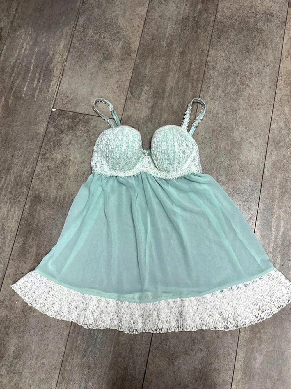 Gorgeous Vintage Seductive Wear by Cinema Etoile 90’s pleated lace babydoll